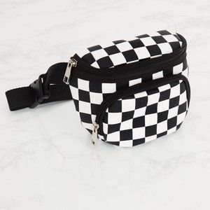 Monochrome Checkerboard Fanny Pack